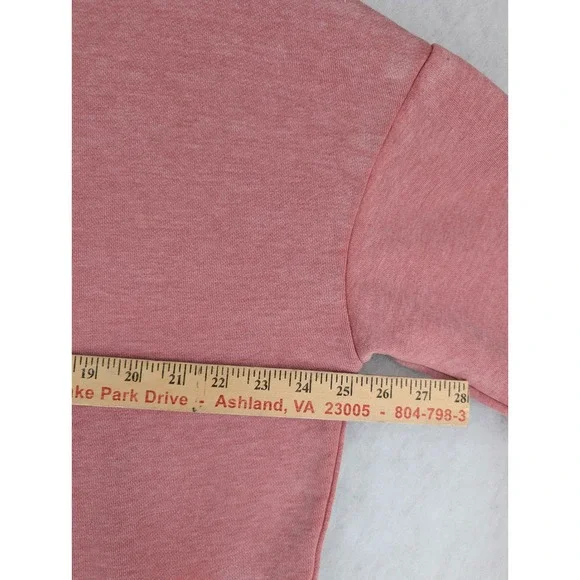 Southern Fried Cotton Womens XL Washed Pink Oversized Sweatshirt Pockets - Picture 7 of 9